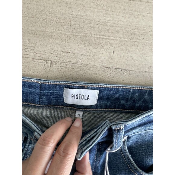 NWT Pistola Womens Lennon High Rise Cropped Boot cut Denim Jeans Size 26 $159 - Picture 6 of 7